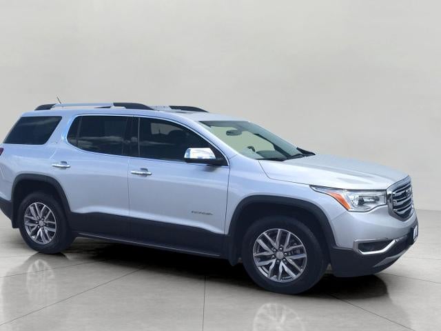 2019 GMC Acadia SLE in Quicksilver Metallic — front three-quarter view
