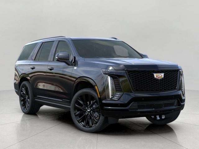2026 Cadillac Escalade Platinum Sport in Black Raven — front three-quarter view